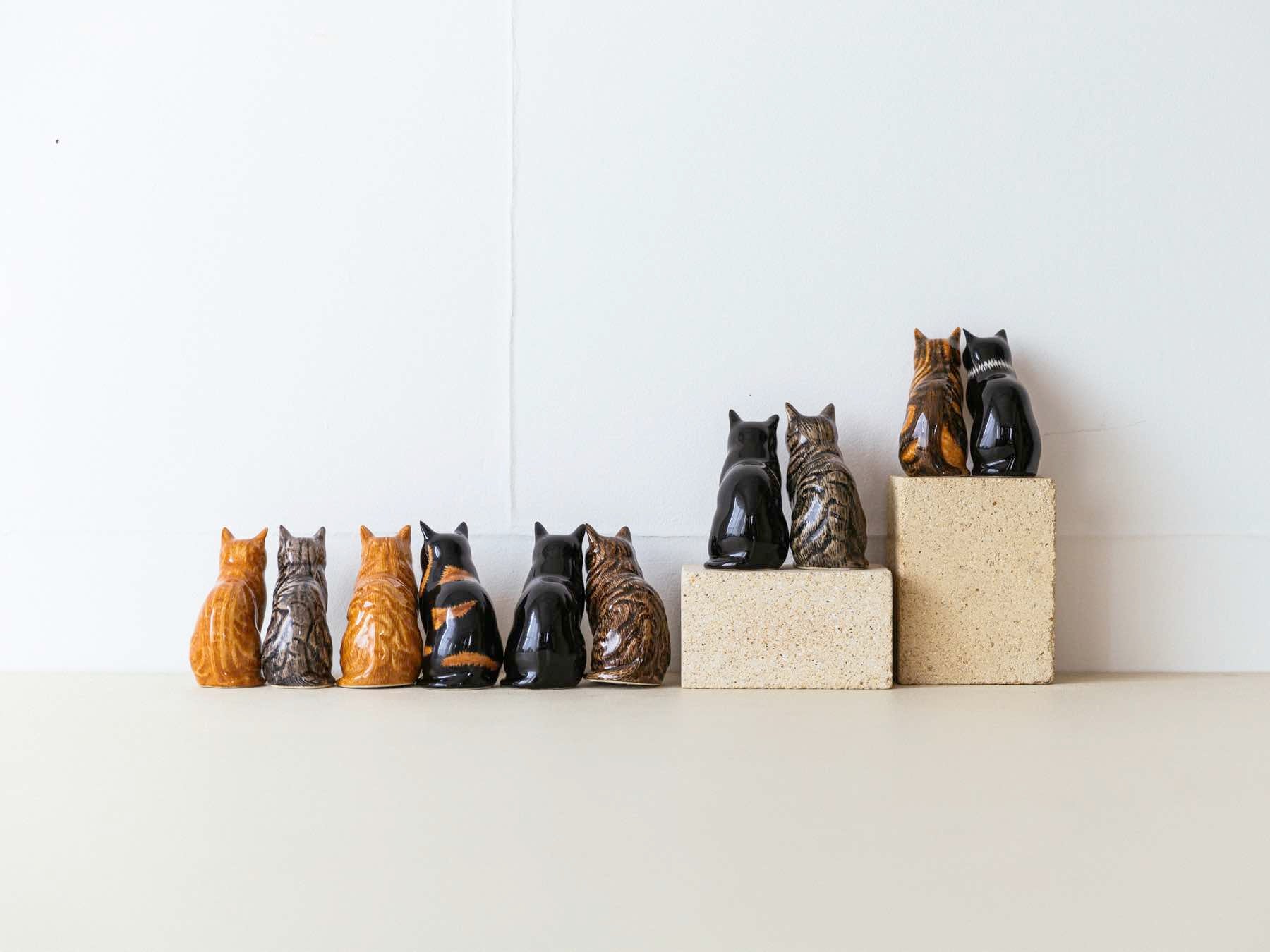 Quail Ceramics キャット・ソルト&ペッパーセット