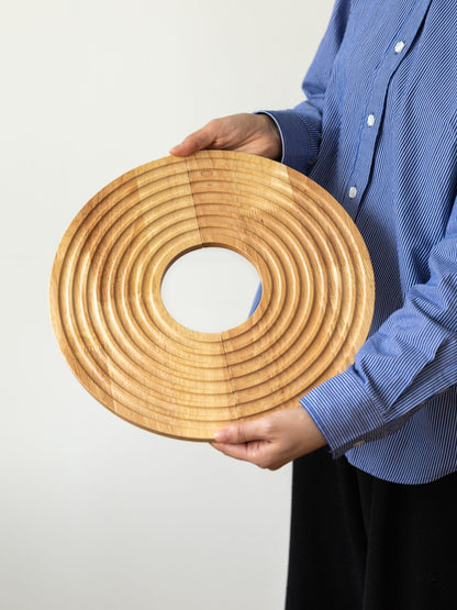 WOOD CIRCLE TRAY（木製トレイ）／ナチュラル