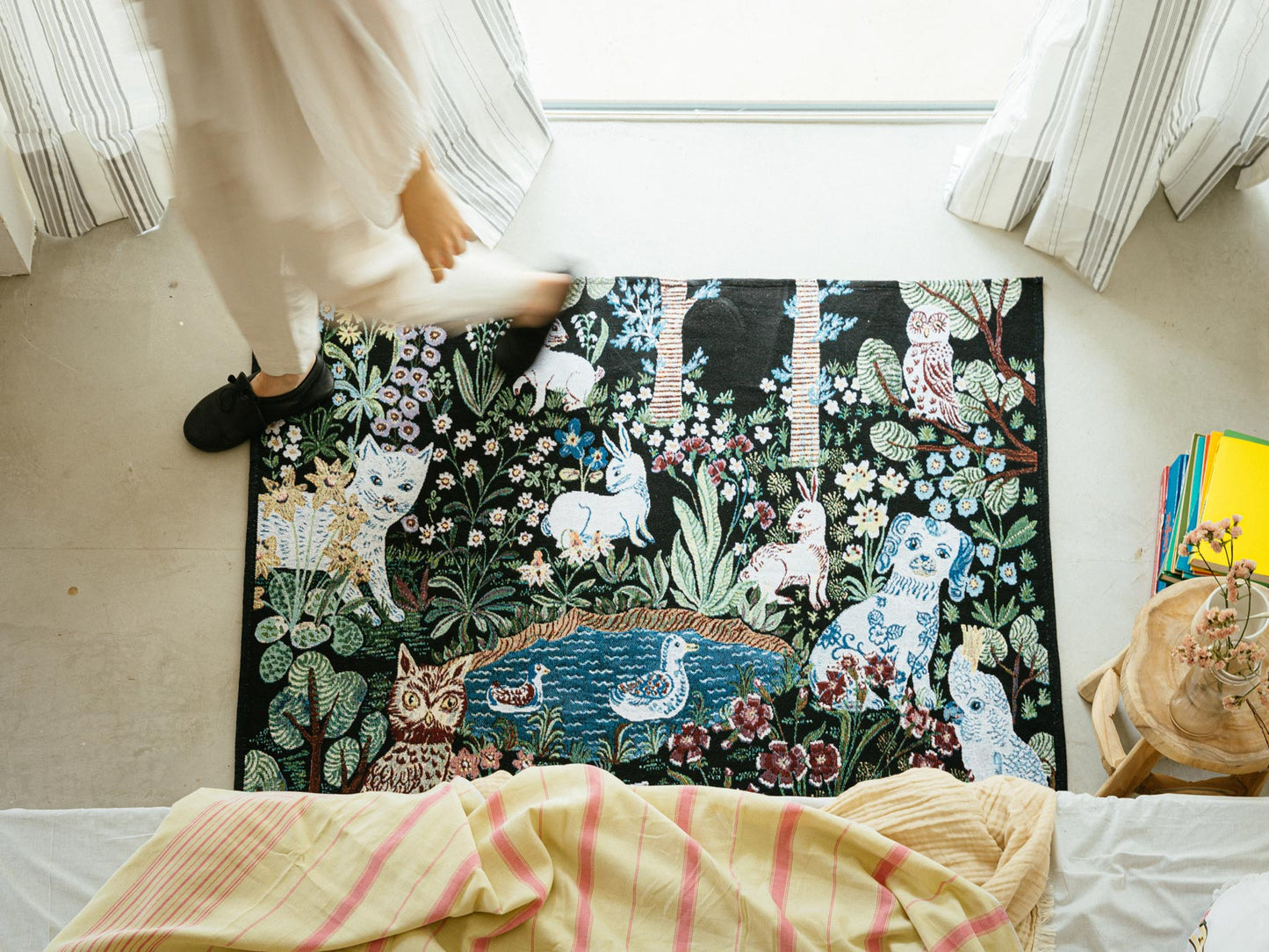 Nathalie Lete／Soft Tapestry rug Garden（タペストリーラグ）