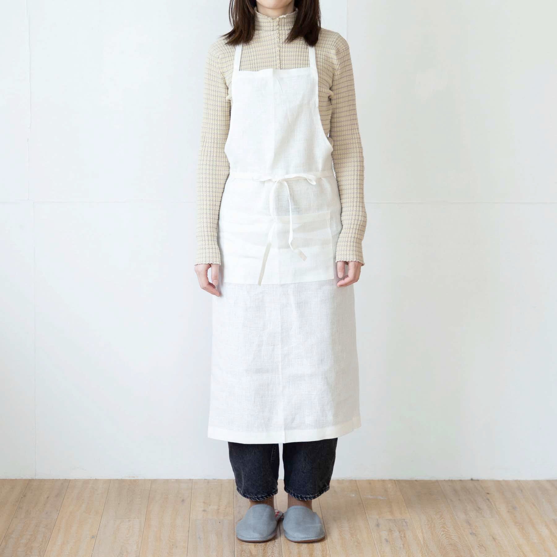 fog linen work リネンフルエプロン – Orné de Feuilles