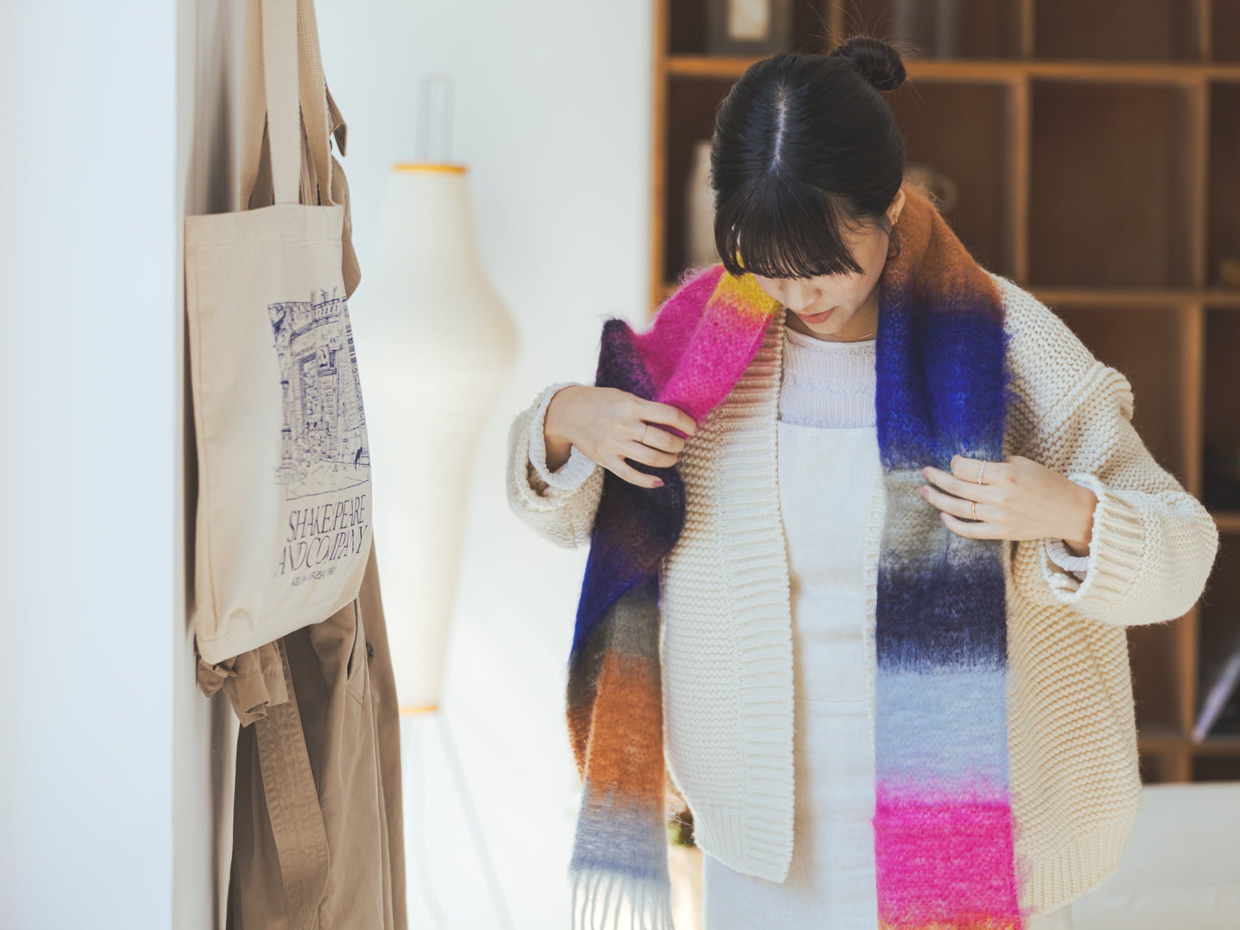 MANTAS EZCARAY モヘアマフラー／FOULARD MATISSE – Orné de Feuilles