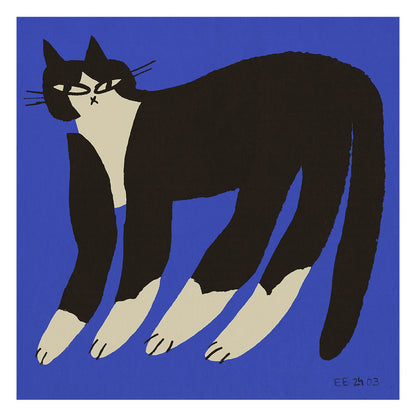 アートポスター ENIKŐ KATALIN EGED／Cat in Blue（50cmx50cm）