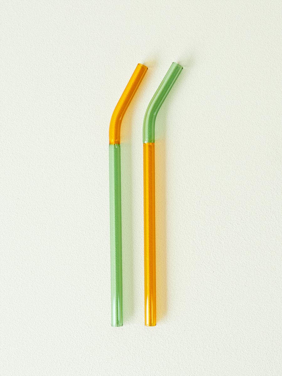 TWO TONE GLASS STRAW（2本セット） – Orné de Feuilles