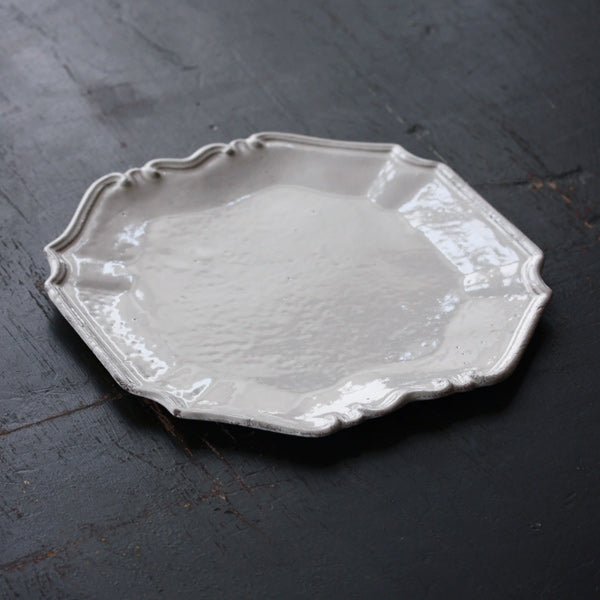 Astier de Villatte Regence／プレート – Orné de Feuilles