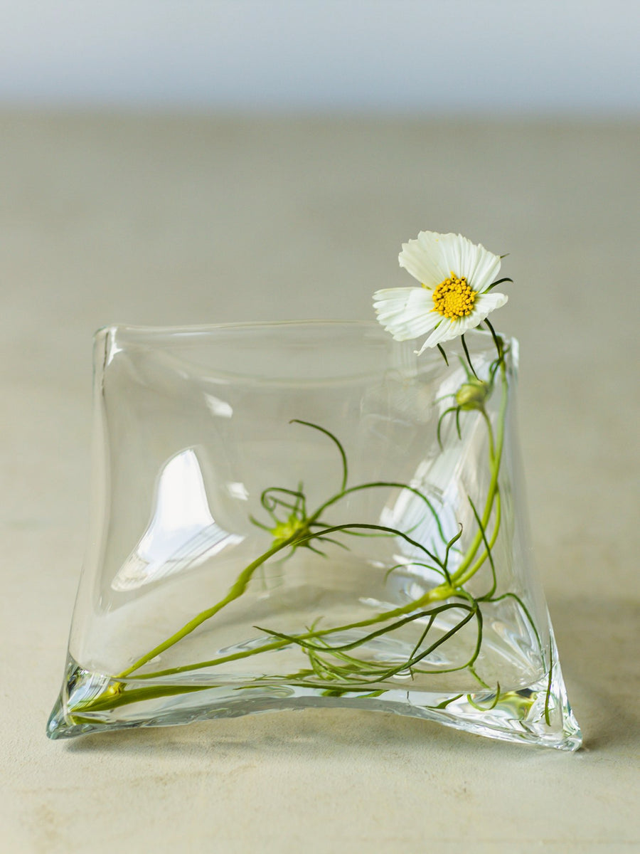 蠣崎マコト ガラス作家 花瓶 - 花瓶